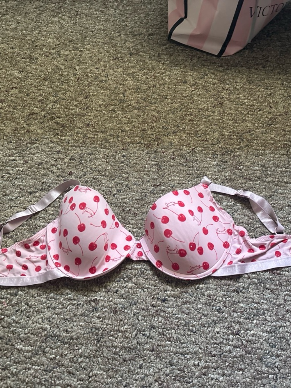 Cherry Print Pink T-Shirt Bra by Juicy Couture